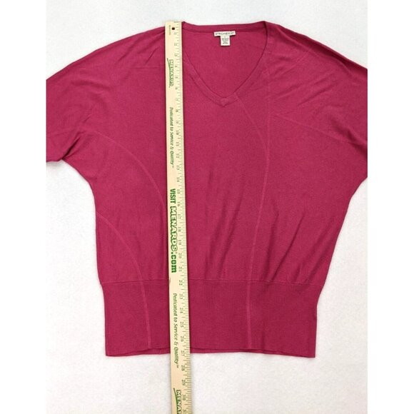 Spring & Mercer Women's Sweater Size L Pink Dolman 3/4 Sleeve - Picture 9 of 13